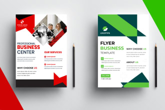 design professional medical health care home care business dental flyer