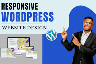 develop responsive wordpress website and web design