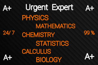 help in physics chemistry biology mathematics calculus statistics