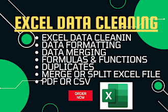 clean, organize and merge excel or CSV data