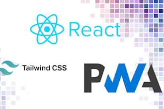 do react js django web app as full stack developer using tailwind