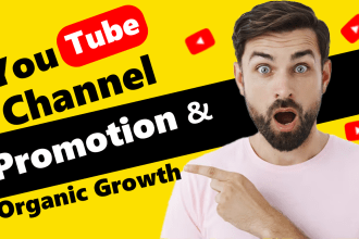 do youtube channel promotion for organic subscribers, views and monetization