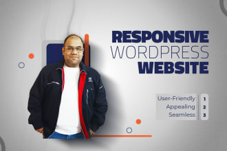 create and customize a responsive wordpress website or SEO friendly landing page