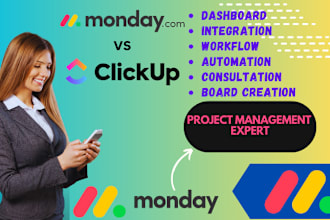 be your monday expert, set up automation, workspace and do consultations