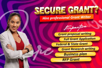 research nonprofit and profit grant, write a persuasive grant proposal and apply