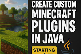 develop high quality minecraft java plugins