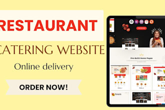 build food ordering website for restaurants, food truck and juice bars