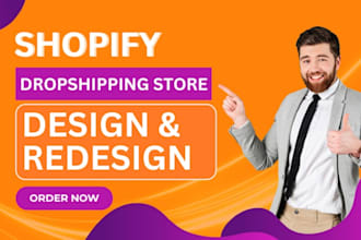 do shopify website design, create shopify store or shopify dropshipping store