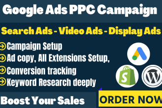 setup optimize and manage google ads ppc campaign