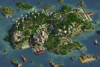create cinematic 8k minecraft renders your worlds