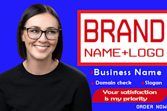 create business name, slogan and logo design for your business