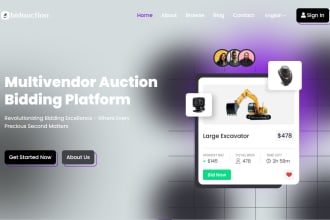 multivendor auction bidding platform
