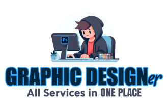 be your professional graphic designer, photoshop document mockup expert