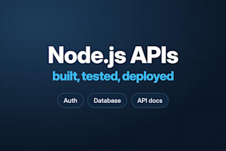 be your node js backend developer for rest api with nestjs or express