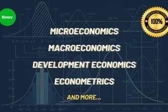 assist in microeconomics, macroeconomics and development economics