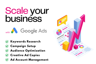 setup and manage google search and display ads PPC campaign for local business