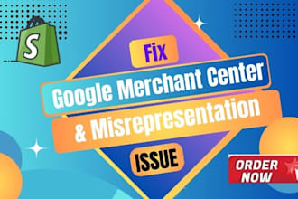 fix google merchant center suspension and misrepresentation for website