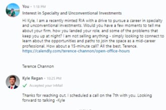 do linkedin outreach campaigns and appointment setting