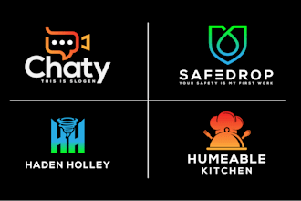create amazing unique, trendy modern business logo design