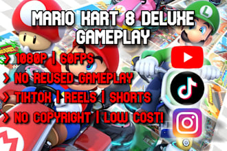 record premium mario kart gameplay for tiktok, youtube shorts, and reels