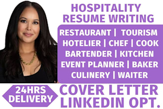 hospitality, restaurant, tourism, hotelier, chef, kitchen, event planner resume