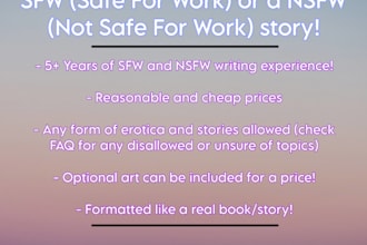 write sfw or nsfw stories of your choice