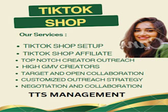 setup tiktok shop,manage tiktok shop,tiktok shop affiliate marketing
