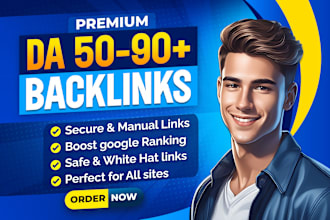 build high authority da 90 plus dofollow SEO backlinks for your website