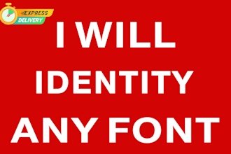 find identity any font for you now
