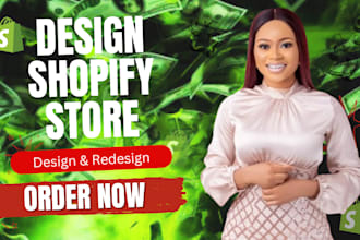 create shopify dropshipping store, shopify website design, shopify store design