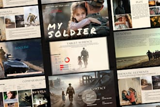 create pitch deck for films, TV show, web series and  podcast