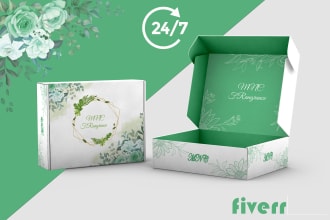 do product packaging design, box design, mailer box, subscription box 3d mockup