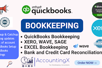 be an accountant, bookkeeper in canada and US for your business, quickbooks xero