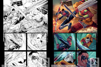 color your comic book or illustration