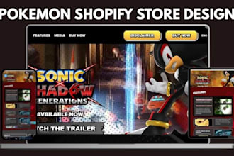 design pokemon website pokemon shopify store pokemon store trading card website