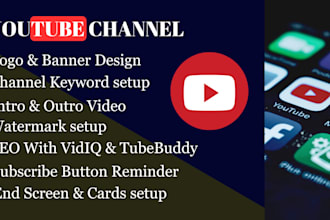 create and setup youtube channel