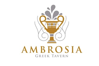 design pretty cool modern greek tavern logo
