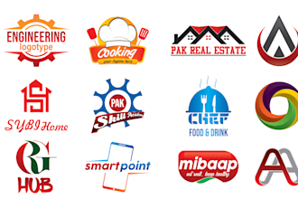 eye catching unique and professional logo design