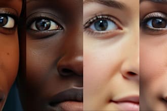 do face slimming, body shape, portrait retouch in photoshop