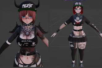 make custom 3d furry avatar, furry vrchat avatar, vrchat avatar, vr avatar