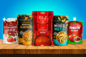 do food packaging design, pouch design, mylar bag design
