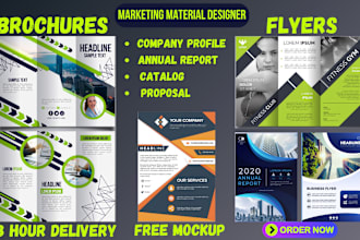 design business brochures, flyers, pamphlet, catalog, booklets