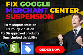 fix google merchant center suspension and shopping ads campaign