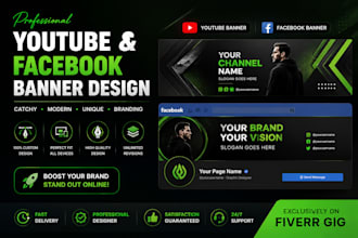 design a professional business and gaming banner