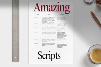 write amazing video ad scripts for ugc videos in french or english