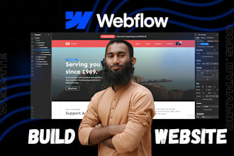 build webflow website, develop or design webflow landing page, figma to webflow