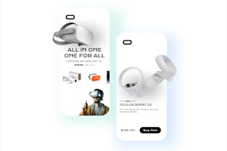 do mobile ui design, website ui design  with figma