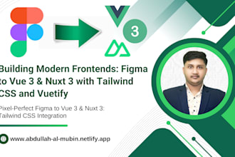 figma to vue 3 figma to nuxt 3 tailwind vuetify powered frontend