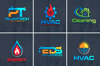do minimal cleaning hvac air conditioning oil gas logo