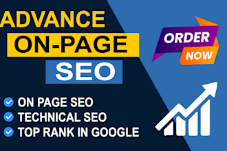 do complete onpage SEO and technical optimization for wordpress shopify wix